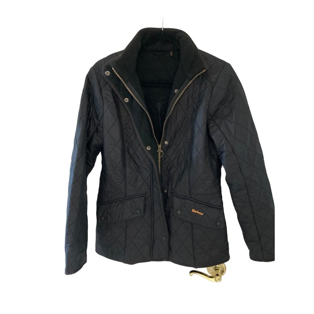 Barbour Cavalry Polarquilt Jacket - Black  Size 10 US